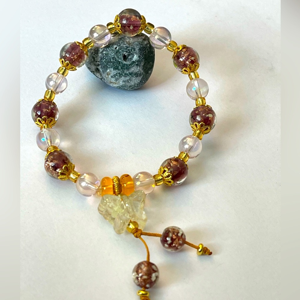 Liuli Glass Beads Bracelet Glow In The Dark